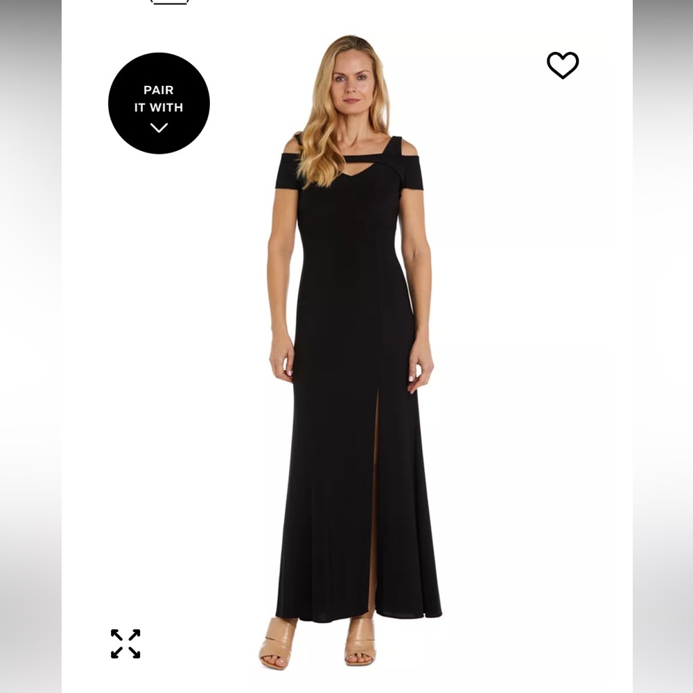 NIGHTWAY Black Maxi Dress Size 14 New